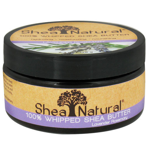 Shea Natural 100% Whipped Shea Butter Lavender, Rosemary - 6.3 Oz